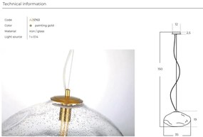 Lustra/Pendul design decorativ INES GO