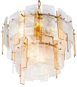 Candelabru design LUX, Sticla Texturata, Cassiano