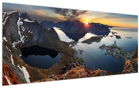 Tablou - Peisaj montan, Norvegia (120x50 cm)