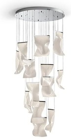 Lustra LED suspendata design ultra-modern Velos 13L crom