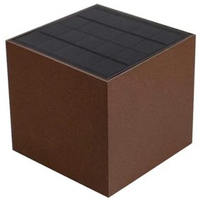 LED lampă solară de perete cu senzor, 9W, 3,7V, 3000/4000/5000K, IP65, maro