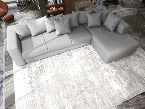 Colțar extensibil dumonde cu ladă de depozitare si sezut confortabil din spuma high-density, Gloria Enjoy Grey II 320x183 cm