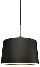 Lampă modernă cu pandantiv din oțel cu abajur 45 cm negru - Combi 1