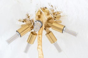Lampa de podea design spectaculos cu pene de strut Palmier