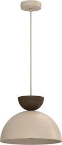Lustră suspendată pe cablu NEVIS 1xE27/15W/230V, diametru 29 cm, bej