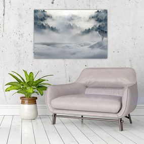 Tablou cu lupi (90x60 cm)