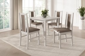 Scaun tapitat, din lemn, Vos XIV, ADRK Furniture (Culoare: Sonoma / Opium 85)