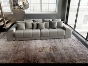 Canapea extensibilă dumonde cu 2 lăzi de depozitare si sezut confortabil din spuma high-density, Verona Royal Grey 310x100 cm