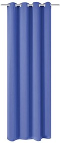 Draperie opaca, ocheti metalici, 270 x 245 cm, albastru 1, Albastru, 270 x 245 cm
