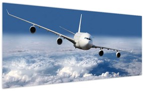 Tablou - Avion în nori (120x50 cm)