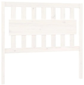818556 vidaXL Tăblie de pat, alb, 105,5x4x100 cm, lemn masiv de pin