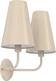 Aplica de perete TORTOLA 2xE14/15W/230V bej