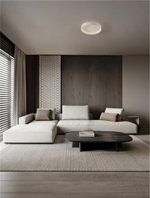 Plafoniera circulara aluminiu alb LED CCT LUMIA 45cm