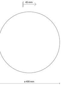 Aplică LUNA 4xG9/8W/230V d. 40 cm gri