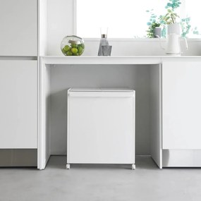 Coș de gunoi alb de reciclat din metal Tower – YAMAZAKI