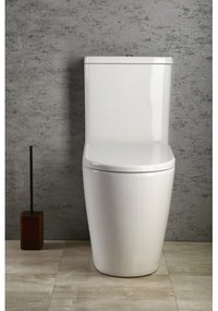 Sapho TURKU WC combinat, evacuare pe podea/pe perete, ceramică, albă