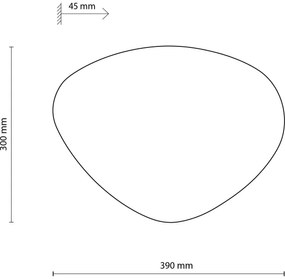 Aplică STONE 2xG9/8W/230V 30x39 cm negru