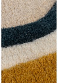 Covor crem țesut manual din lână 160x230 cm Leo Scallop – Flair Rugs