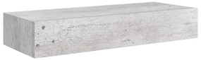 330265 vidaXL Dulap de perete cu sertar, gri beton, 60x23,5x10 cm, MDF
