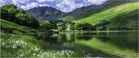 Tablou - Peisaj cu un lac (120x50 cm)