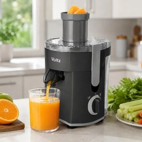 Storcаtor de fructe Oliver Voltz OV51160C, 400 W, 600 ml, 2 trepte, Recipient pentru resturi, Silentios, Negru