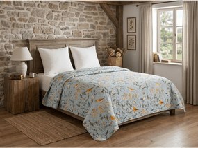 Cuvertura de pat SPRING BIRDS, colorata Dimensiune: 220 x 240 cm