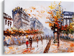 Tablou - Viața în oraș (70x50 cm)