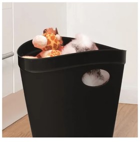 Coș de gunoi pentru hârtie Addis Flexi, 27 x 26 x 34 cm, negru