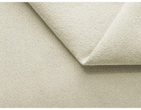 Șezlong modular crem cu tapițerie din țesătură bouclé (cu colț pe partea stângă) Ailani – Makamii