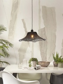 Lustra suspendata din bambus Ibiza S 50cm, negru