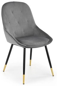 Scaun de bucaterie Beline, gri/negru