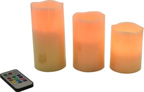 Lumânări LED 3 buc. (înălțime 10 cm) – Hilight