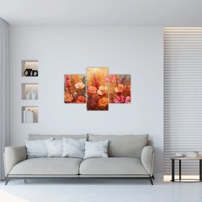 Tablou - Flori de pajiște, pictură (90x60 cm)