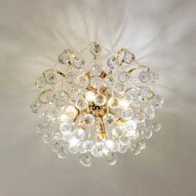 Lustră de cristal aplicată Brilagi CRYSTAL 6xE14/60W/230V auriu