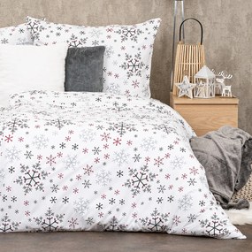 Lenjerie de pat 4Home Snowflakes, din bumbac, 160 x 200 cm, 70 x 80 cm