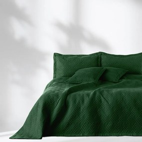 Cuvertură de pat Restilo Ophelia verde sticlă, 220 x 240 cm