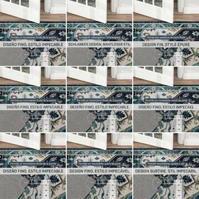 HOMCOM Covor Boho Antiderapant și Lavabil cu Fir Scurt 230x160cm Multicolor | Aosom Romania