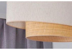 Lustră aplicată Duolla DOUBLE OVAL NATURE 2xE27/15W/230V crem/bej