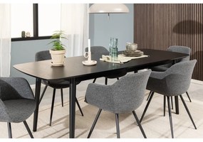 Masă de dining extensibilă cu blat cu aspect de lemn de stejar 90x219 cm Montreux – Actona