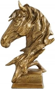 Statueta decorativa extravaganta Caballo 40cm, auriu