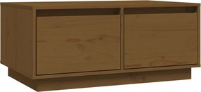 vidaXL Măsuță de cafea, maro miere, 80x50x35 cm, lemn masiv de pin