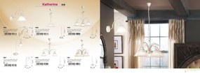 Veioza, Lampa de masa design VINTAGE, finisaj alb antic, Katherine 7187 RX