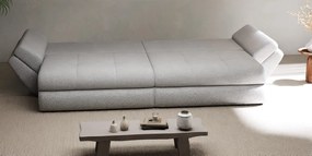 Canapea extensibilă dumonde cu ladă de depozitare si sezut confortabil din spuma high-density, Loana Euphoria Dove 300x100 cm