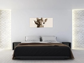 Tablou - Portret de girafă, de epocă (120x50 cm)
