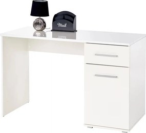 Birou Lima B1, alb, PAL melaminat, 120X55X77 CM