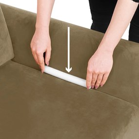 Husa scaun elastic pentru 2 LARSI bej