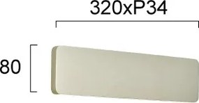 Aplica LED de perete KELDA LED/12W/230V 3000K/4000K argintie