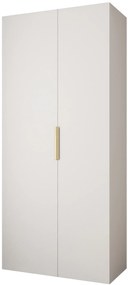 Dulap de haine 110 cm Carmela 40-4 (alb + Auriu). 1126638