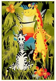 Covor cu Animale Pentru Copii 11375-130 Selectează mărime: 080 X 150