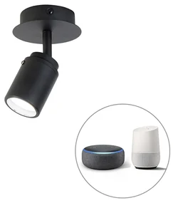 Spotlight inteligent pentru baie negru IP44 cu WiFi GU10 - Ducha